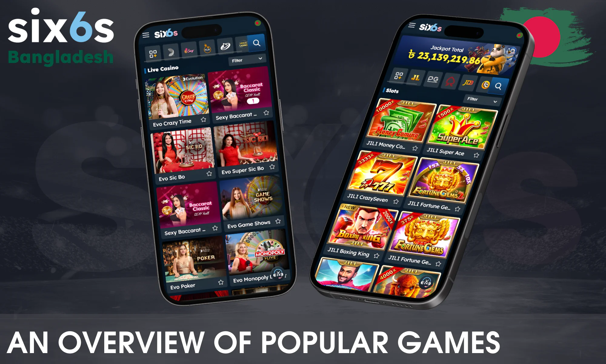 Learn more about popular games at Six6s online casino