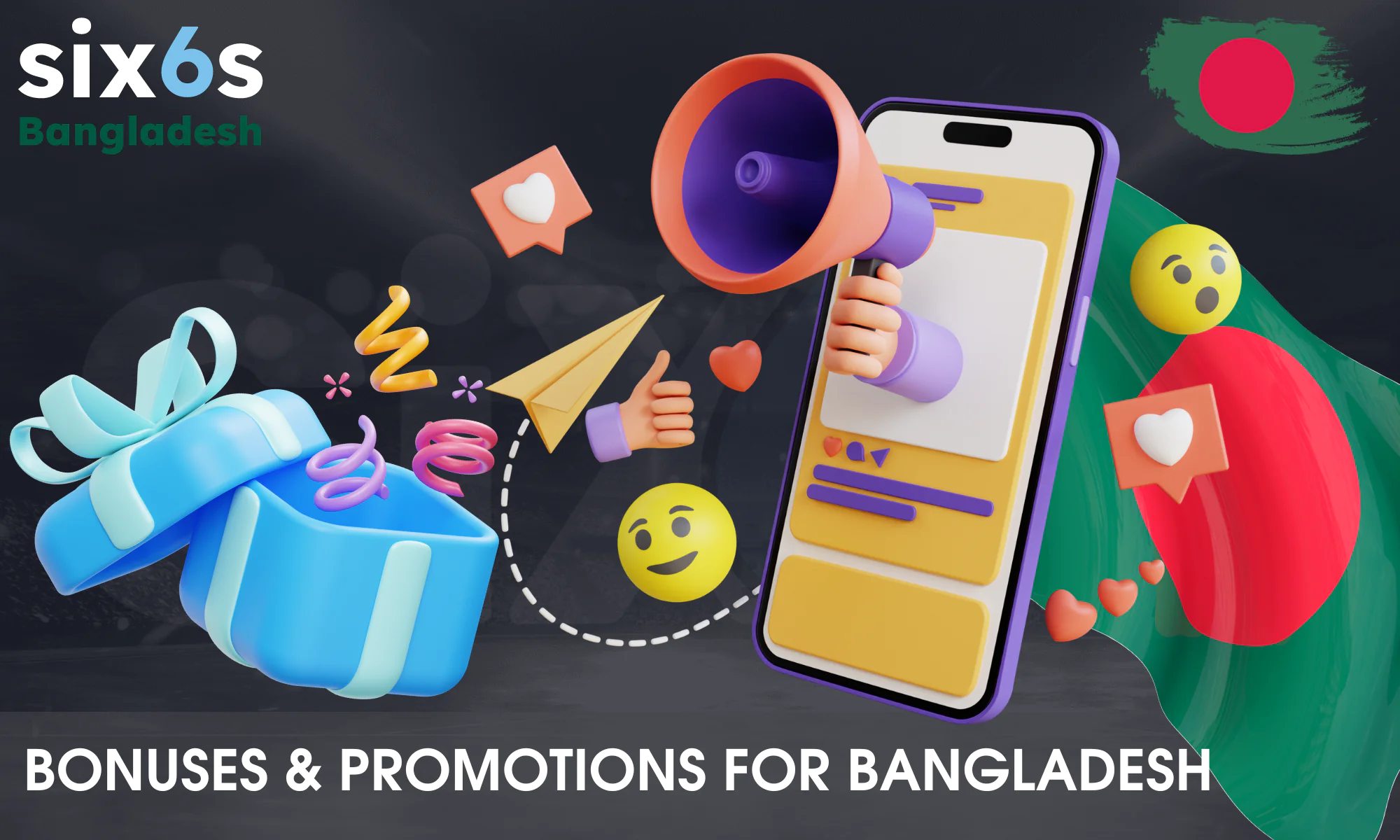 Exclusive bonuses and promotions from Six6s for players from Bangladesh