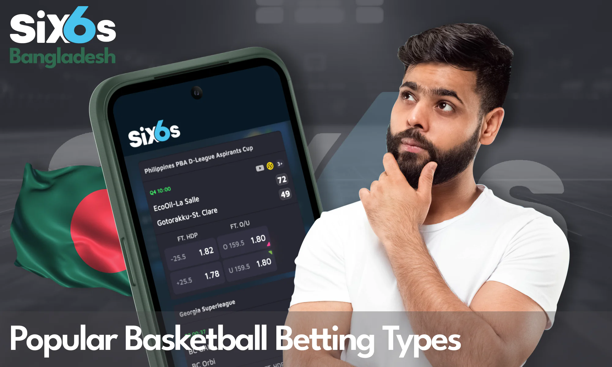 Basketball betting types for players from Bangladesh - Six6s