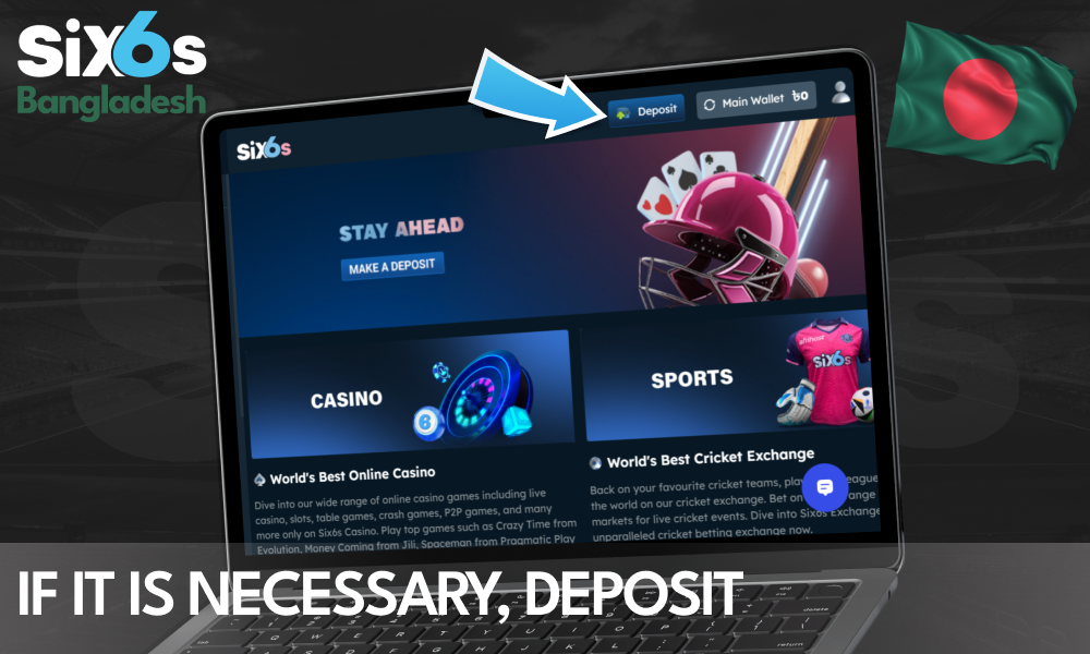 Deposit to get activate a bonus code, if needed