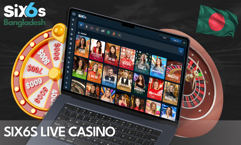 Play Live Casino Games at Six6s in Bangladesh