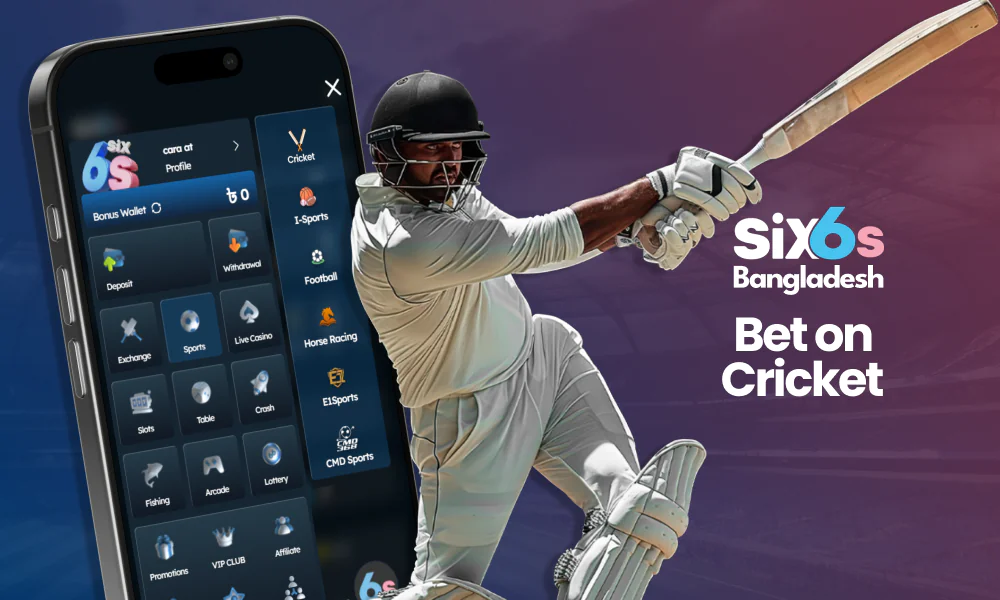Bet on cricket at Six6s Bangladesh