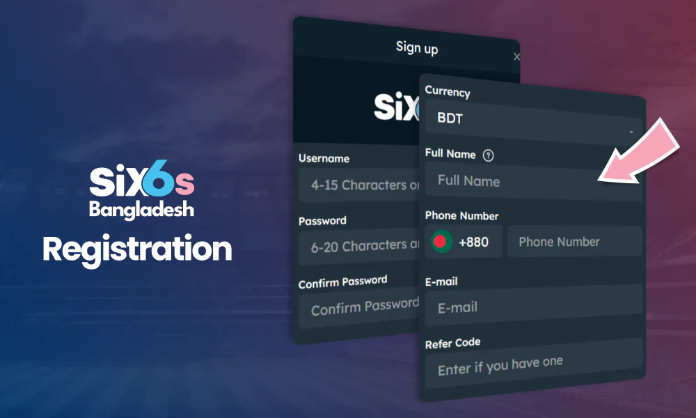 Find the registration button and click on it