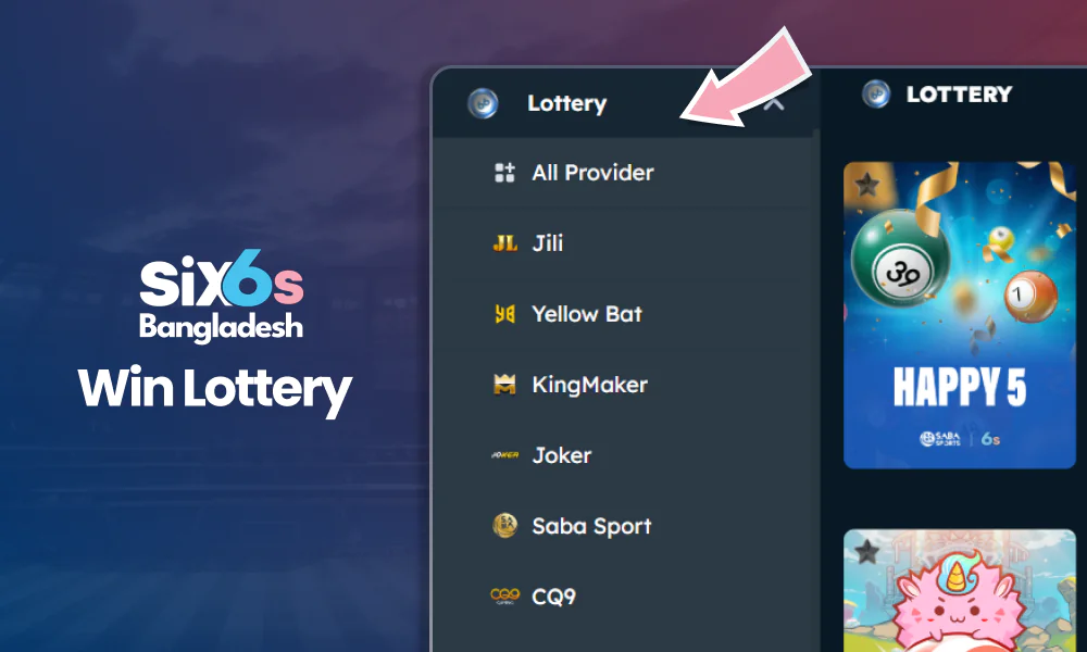 A wide range of lotteries from Six6s