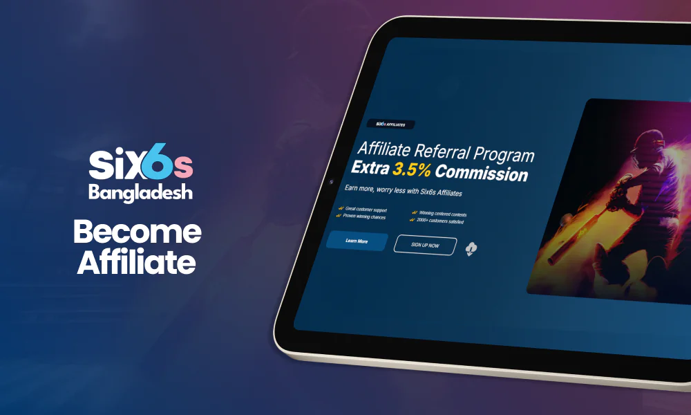 Affiliate program for bangladeshi people at Six6s